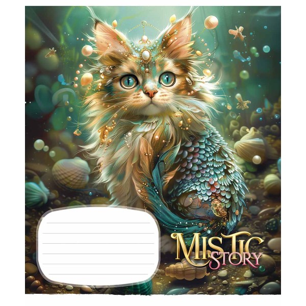 Зошит 24арк. лін. Школярик "Mistic story" глітер №024-3441L(25)(200)