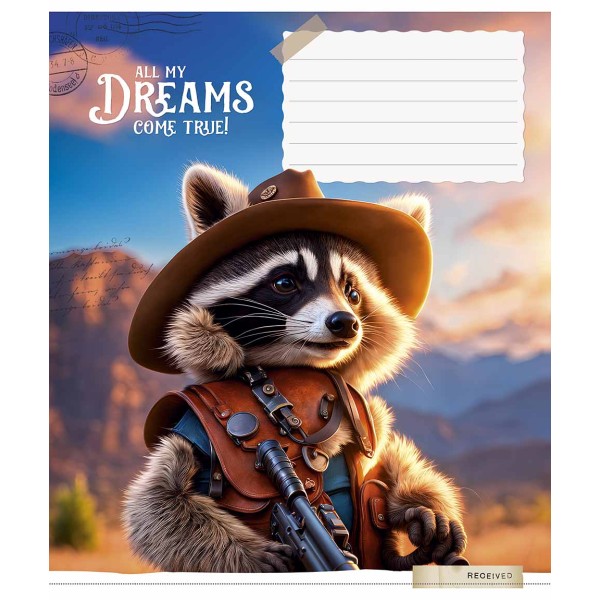 Зошит 12арк. кліт. Школярик "Best professions" ВД-лак №012-3424K(30)(300)