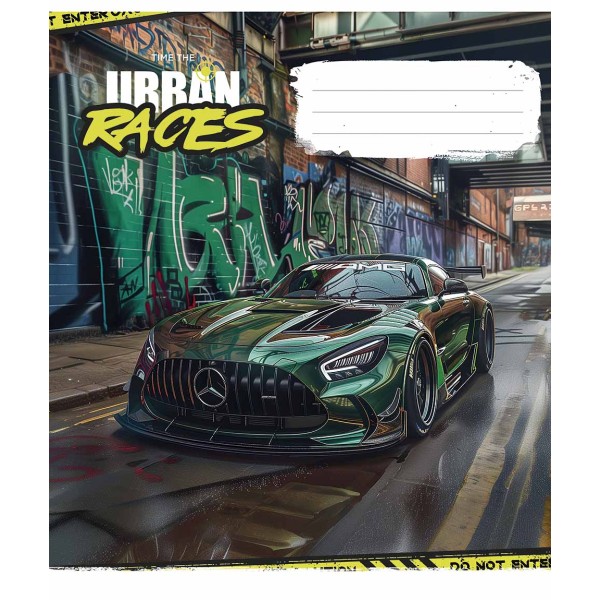 Зошит 48арк. лін. Школярик "Time the urban races" (хлопч.) ВД-лак №048-3439L(10)(100)