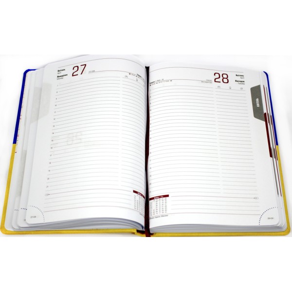 Щоден. А5 "Optima" дат2026 Vivella жовто-блакитний №O26115-99(20)