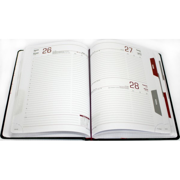 Щоден. А5 "Optima" дат2026 Nebraska зелений №O26113-04(20)