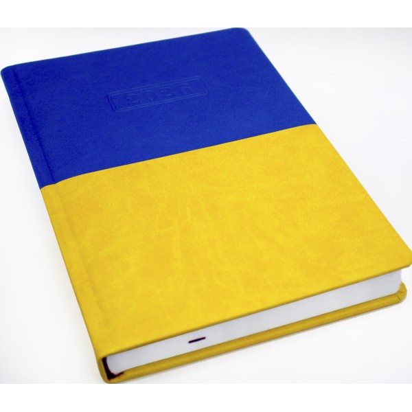 Щоден. А5 "Optima" дат2026 Vivella жовто-блакитний №O26115-98(20)