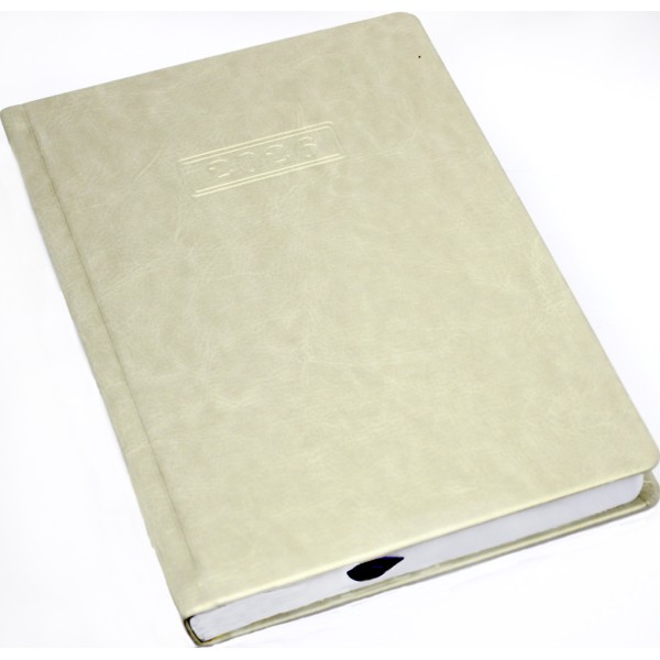 Ежедневник А5 Optima датированный 2025 Nebraska белый металлик №O25203-14