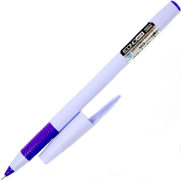 Ручка кульк. масл. "Economix" №E10266 Nice 0,7мм синя, корпус асорті(50)(100)(1000)