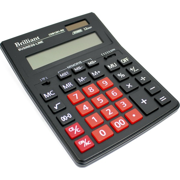 Калькулятор "Brilliant" №CDB1201-RD (12-розряд.)(10)