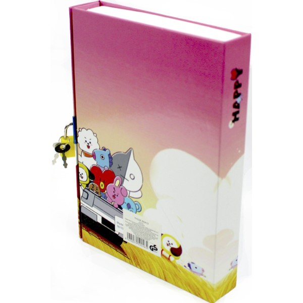 Блокнот на замку В6 64арк. "Happy" в кор-ці №YH32K-B0413(60)(120)