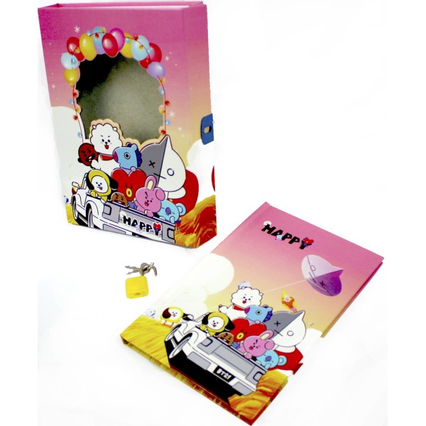 Блокнот на замку В6 64арк. "Happy" в кор-ці №YH32K-B0413(60)(120)