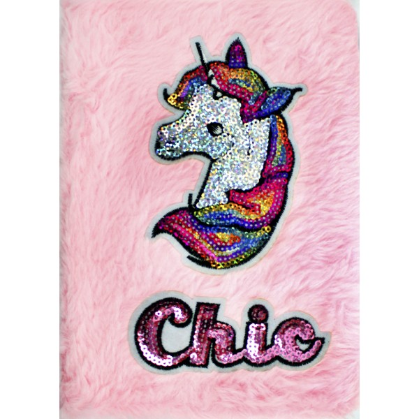 Блокнот А5 64арк. лін. "Єдиноріг" пухнастий №21903-2(24)