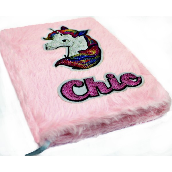 Блокнот А5 64арк. лін. "Єдиноріг" пухнастий №21903-2(24)