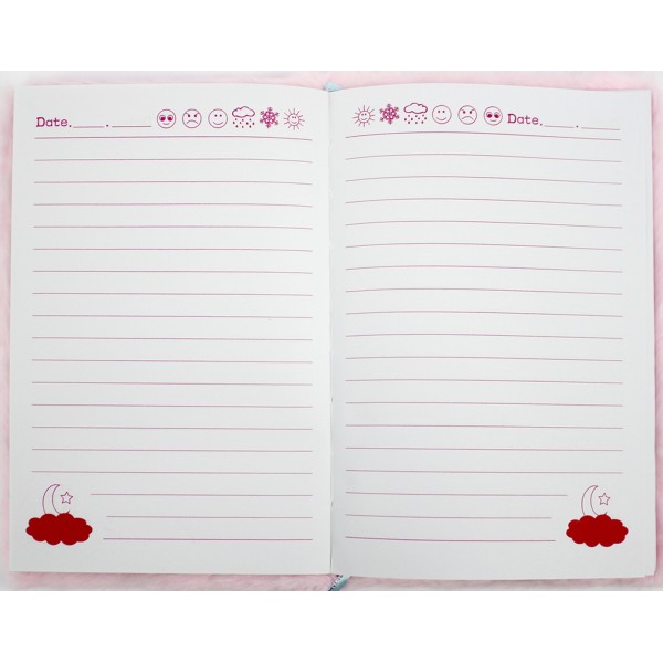 Блокнот А5 64арк. лін. "Єдиноріг" пухнастий №21903-2(24)