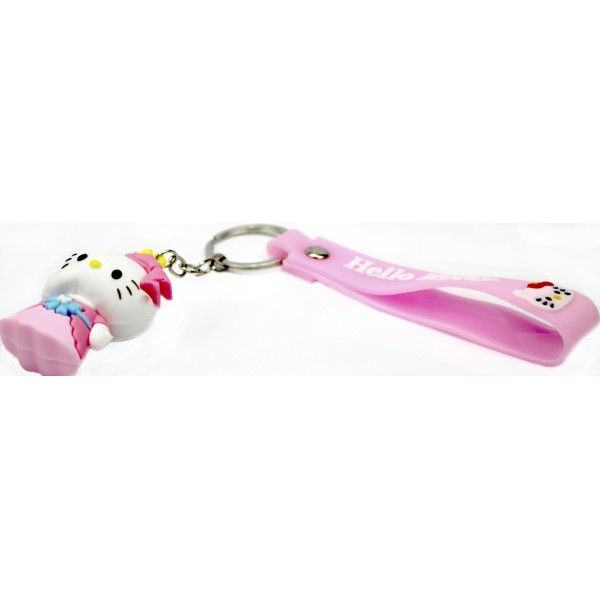 Брелок "Кітті" зі стрічкою гумовий №3318(12)