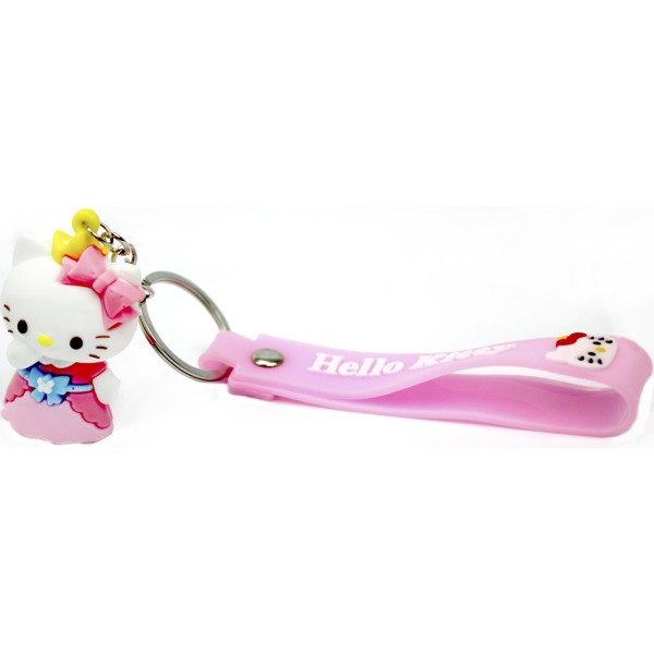 Брелок "Кітті" зі стрічкою гумовий №3318(12)