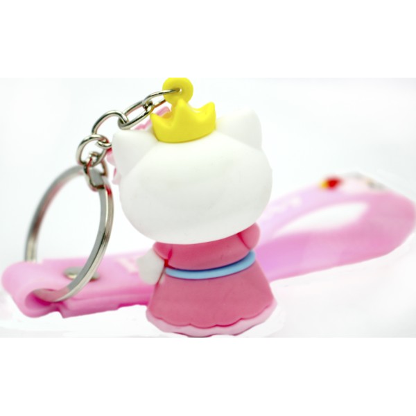 Брелок "Кітті" зі стрічкою гумовий №3318(12)