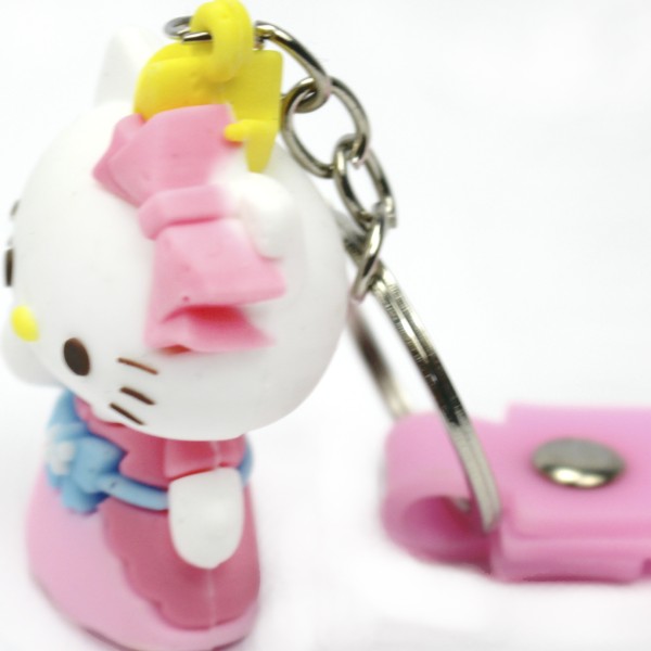 Брелок "Кітті" зі стрічкою гумовий №3318(12)