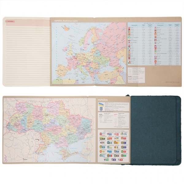 Щоден. А6 "Leo Planner" недат. 160арк. Vibe темно-бірюзовий тв. обкл. №252709