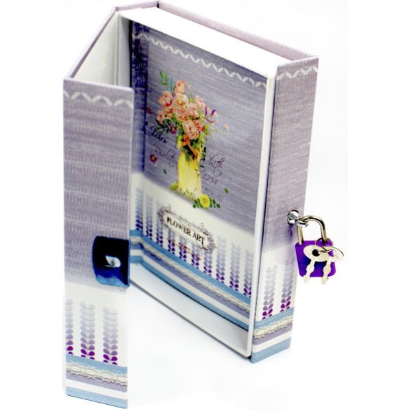 Блокнот на замку В6 48арк. "Квіти" в кор-ці №YH64K-B0248(60)(120)
