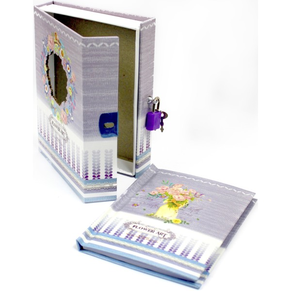 Блокнот на замку В6 48арк. "Квіти" в кор-ці №YH64K-B0248(60)(120)