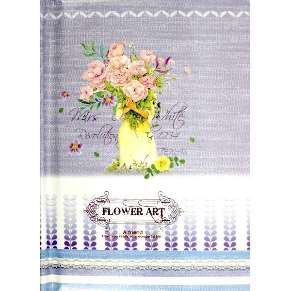 Блокнот на замку В6 48арк. "Квіти" в кор-ці №YH64K-B0248(60)(120)