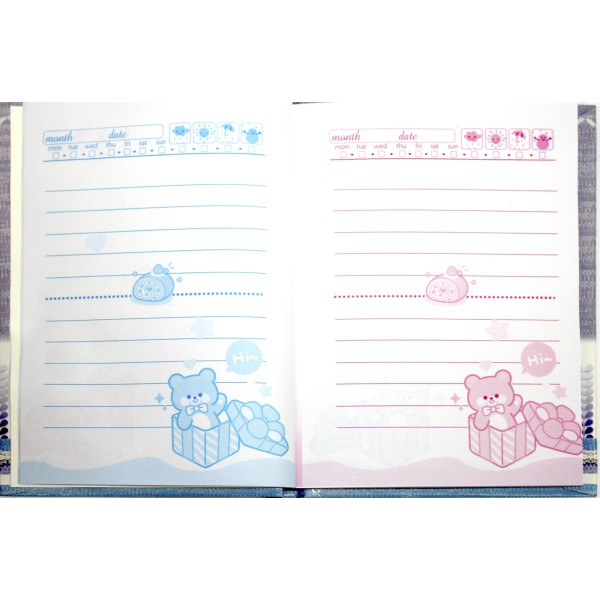 Блокнот на замку В6 48арк. "Квіти" в кор-ці №YH64K-B0248(60)(120)