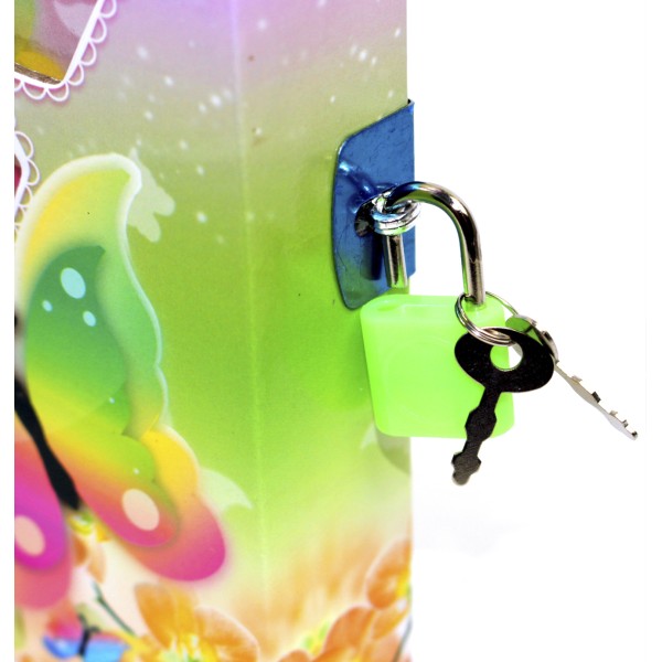 Блокнот на замку В6 48арк. "Метелик" в кор-ці №YH64K-B0219(60)(120)