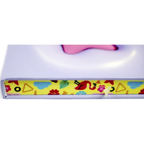 Блокнот А5 80арк. лін. "Flowers" об'ємний,на гумці №JZ85003(16)