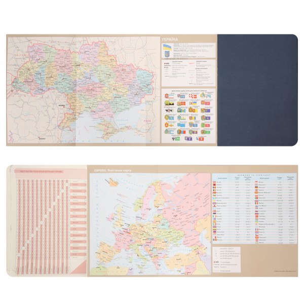 Щоден. А5 "Leo Planner" дат2026 184арк. Legacy тв. обкл., синій №252648