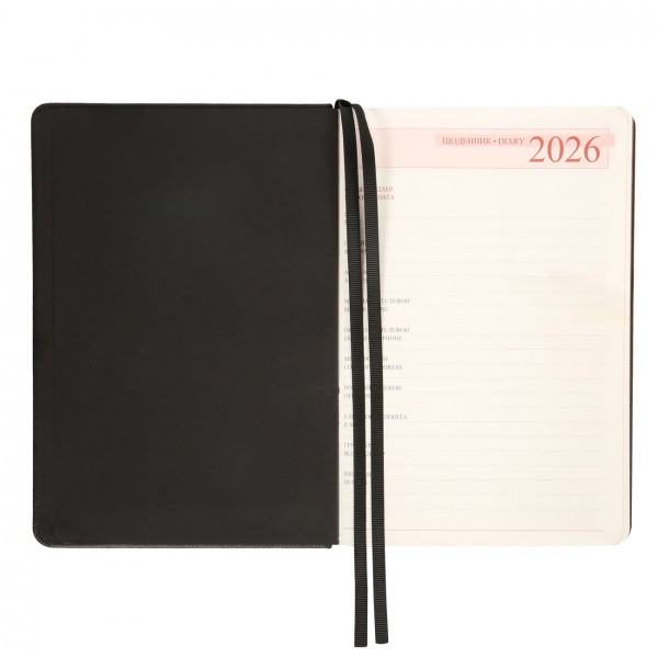 Щоден. А5 "Leo Planner" дат2026 184арк. Ottavio тв. обкл. №252684