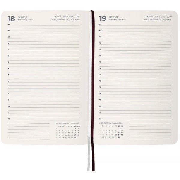 Щоден. А5 "Axent" дат2026 Partner City Soft,коричневий №8821-26-05-A(12)(24)