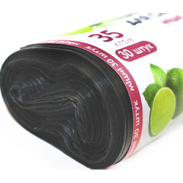 Пакети для сміття "Sweet home/Anna Zaradna" 35л 30шт міцні чорн. №4109(60)