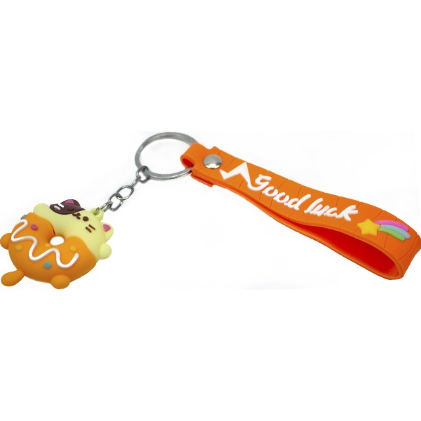 Брелок гумовий "Кекс зоо" зі стрічкою №3225(12)