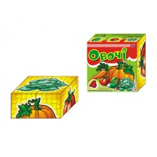 Кубики картонні Овочі Технокомп 4 кубики (34) 1349