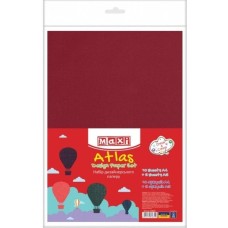 Набір паперу для дизайну Атлас А4 120 г/м2 10 аркушів односторонній + 5 аркушів А5 (10) MX61631
