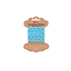 Декоративна стрічка Santi Хвиля блакитна зі срібною ниткою 2 м 741382