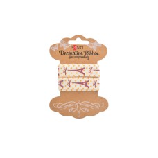 Бавовняна стрічка з малюнком Santi Вітаю Париж! 2 м 741334