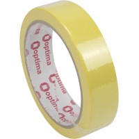 Лента клейкая малярная Optima 24 ммх27 м желтая (1) O45341