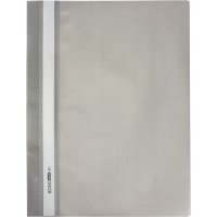 Папка-скоросшиватель Economix Light А4 с прозрачным верхом без перфорации фактура апельсин серая (10) E38503-10