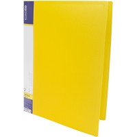 Папка-вуса Economix CLIP A Light A4 пластикова з 2 кишенями жовта (1) (20) (120) E31207-05