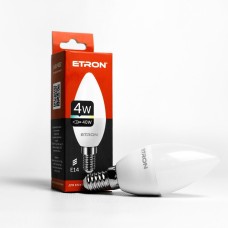 Лампа Etron Light Power LED 1-ELP-032 C37 4Вт 4200K E14 (10)