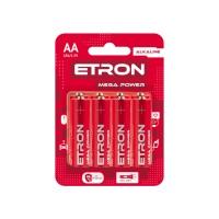 Батарейки Etron Mega Power LR-06 блістер 4 шт (12) (120)