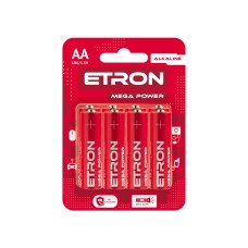 Батарейки Etron Mega Power LR-06 блістер 4 шт (12) (120)
