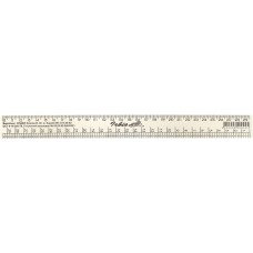 Лінійка пластикова 30см дві шкали закрійника і звичайна (25)