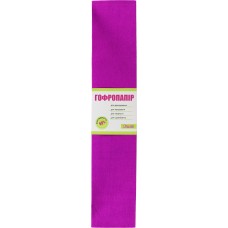 Папір гофра 5 2мх50 см 55% 26,4 г/м2 1 Вересня малиновий (10) (200) 705544