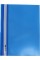 Папка-швидкозшивач Economix А4 без перфорації глянцева прозорий верх синя (10) (300) E31511-02