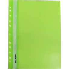 Папка-швидкозшивач Economix А4 з прозорим верхом, з перфорацією, глянцева салатова (10) (300) E31510-13