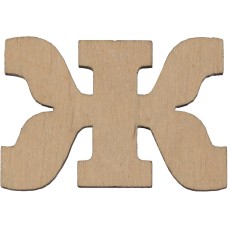 Заготовка фанера літера українська Ж 3 см (5)