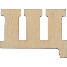 Заготовка фанера літера українська Щ 3 см (5)