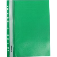 Папка-швидкозш. "Economix Light" №E38504-04 А4 з прозор.верхом,з перфор.,апельс.,зелена(10)(300)