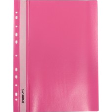Папка-швидкозшивач Economix Light A4 з прозорим верхом, з перфорацією, апельсин, рожева (10) (300) F38504-09