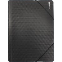 Папка на резинке для документов Economix А4 пластиковая черная (1) (24) E31601-01 