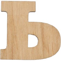 Заготовка фанера літера українська Ь 3 см (5)